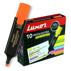 Luxor 1851 Highlighter - Orange - Box of 10